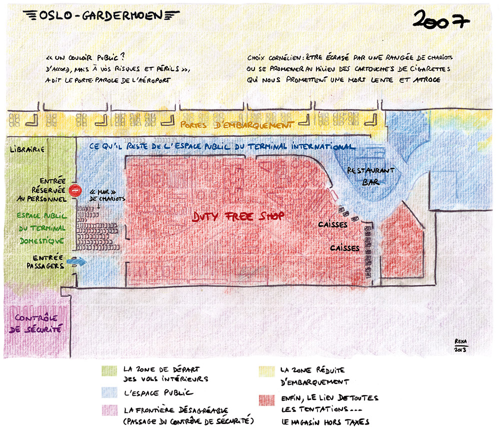 plan de l'aéroport d'Oslo